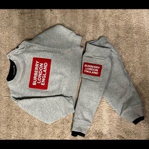 Burberry boys sweatsuit